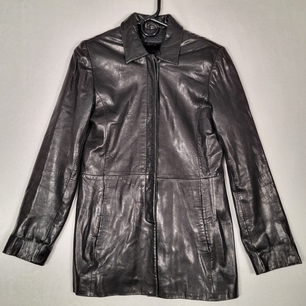 Sally & John Leather Jacket With Removable Liner In Black, Size S